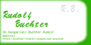 rudolf buchter business card